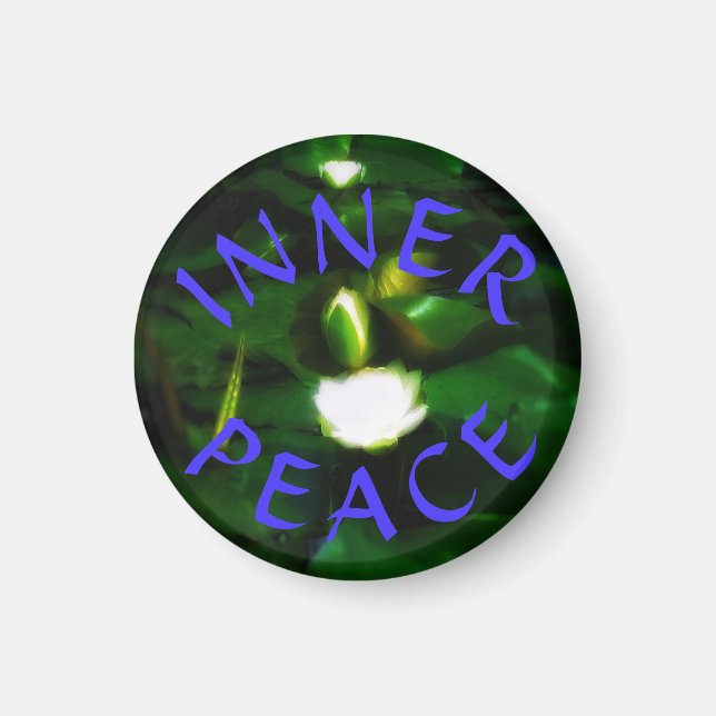 NOUVEAU MAGNET LOTUS DE PAIX INTÉRIEURE (Devant)