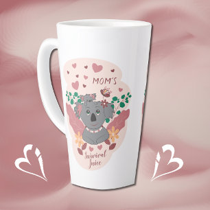 Nouveau Maman Survival Jus Cute Koala Latte Mug