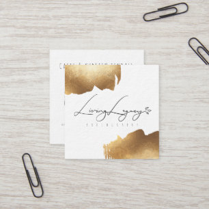 NOUVEAU minimaliste de brosse d'or du CARTE DE