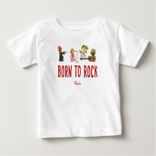 Nouveau-né nouveau bébé né à rock mignon t-shirt d