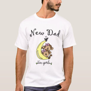 Nouveau papa de Twin Girls Tshirts et cadeaux