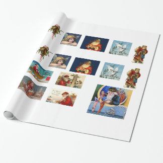 NOUVEAU ! Papier cadeau de Noël traditionnel pour