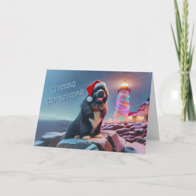 Nouveau par phare Décoré pour la carte de Noël (Devant)