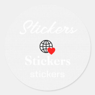 Nouveau personnalisation Stickers Logo Texte