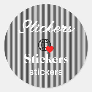 Nouveau personnalisation Stickers Logo Texte