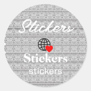 Nouveau personnalisation Stickers Logo Texte