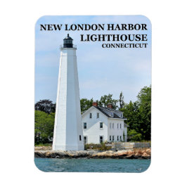 Nouveau phare de London Harbour, CT Photo Magnet