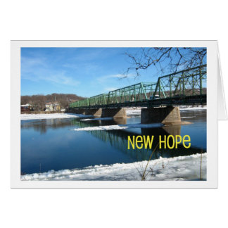 Nouveau pont de Lambertville d'espoir en hiver