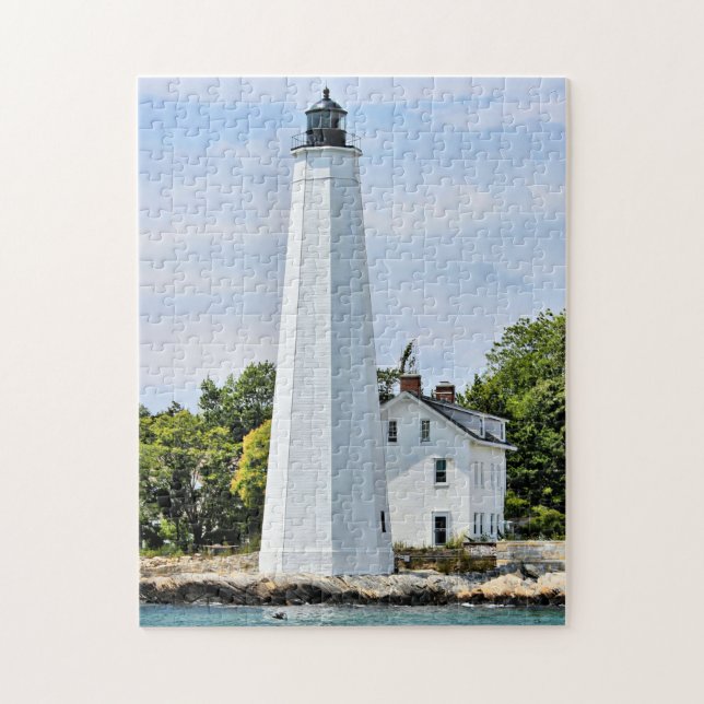 Nouveau puzzle du Connecticut de phare de port de (Vertical)