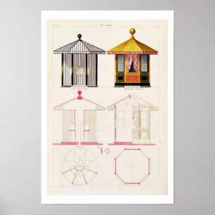 Nouveau Recueil de Menuiserie und de Decorations Poster