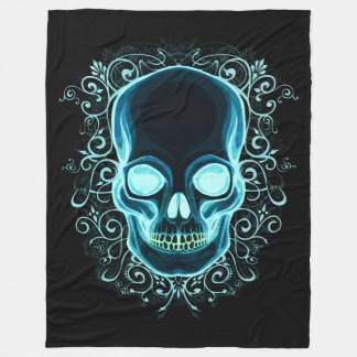 Nouveau Schädel Fleecedecke
