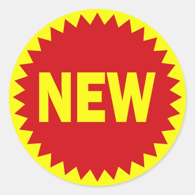Nouveau Sticker de vente au détail (Devant)