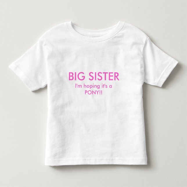 Nouveau T-shirt Big Sister (Devant)