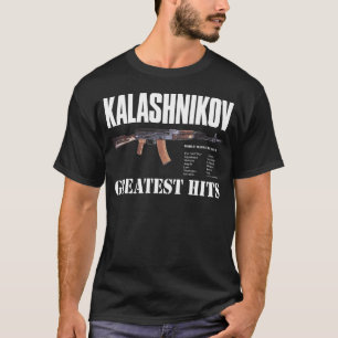 NOUVEAU T-SHIRT NOIR RARE D'ARME À FEU D'AK-47 DE