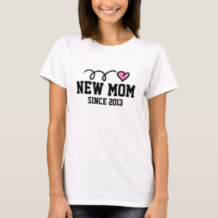 Nouveau t-shirt pour maman Année et texte person