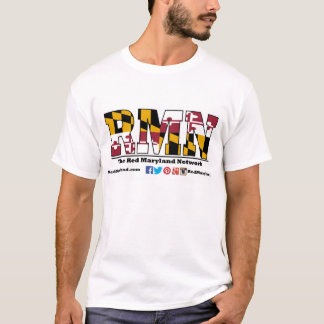 Nouveau T-shirt rouge de logo du Maryland