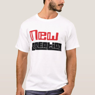 Nouveau T-shirt (rouge et noir) de création