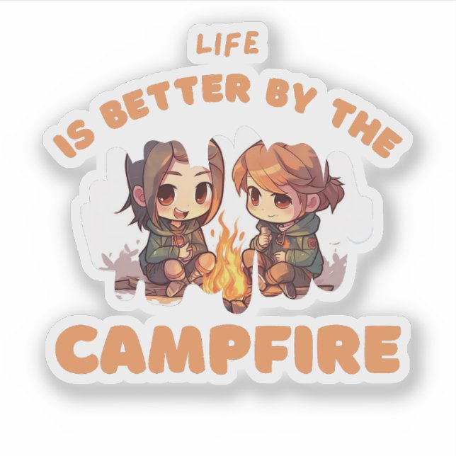 nouveaux autocollants de camping (Devant)