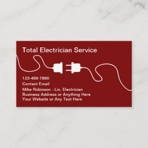Nouveaux Cartes de visite électriciens