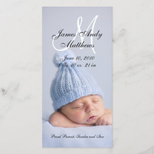 Nouveaux Cartes photos pour bébés garçons