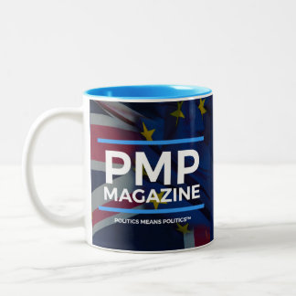 Nouveaux drapeaux de la tasse UK/EU de magazine de