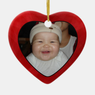 Nouveaux étiquette et ornement de cadeau de photo