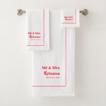 Nouveaux mariés M. & Mme Personnalisé Grand
