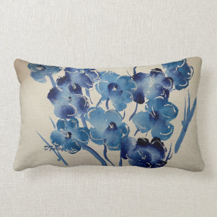 Nouveaux Papillons Bleus Jeter Oreiller
