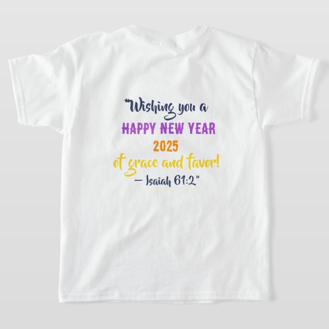 Nouvel An 2025 T-shirt de base pour enfants - Isaï (Couchage Retour)