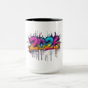 Nouvel an 2026 Mug Célébrer l'année prochaine cade