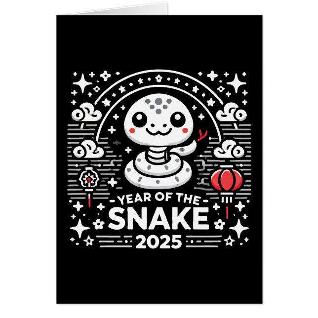 Nouvel An chinois 2025 Année du serpent Année luna (Devant)