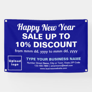 Nouvel an commercial Vente sur bannière rectangle 