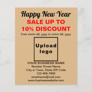 Nouvel an commercial Vente sur le prospectus Brown