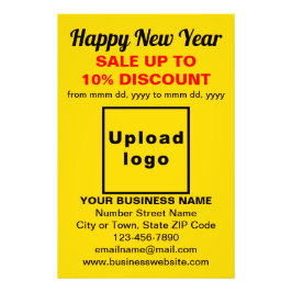Nouvel An commercial Vente sur papier photo jaune