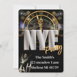 Nouvel An Eve Party Invitation