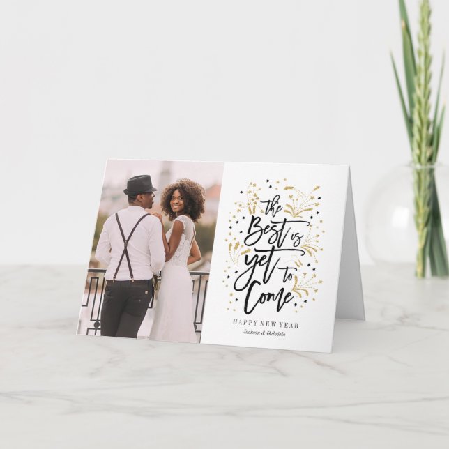 Nouvel An| feux d'artifice| Carte de voeux (Devant)