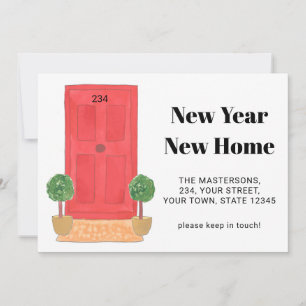 Nouvel An Nouvelle maison Faire-part de déménageme