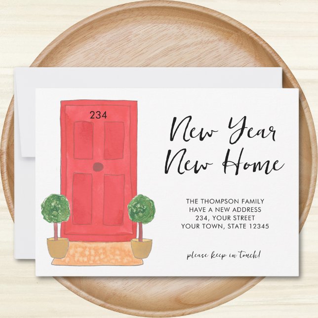 Nouvel An Nouvelle maison Faire-part de déménageme (Créateur téléchargé)