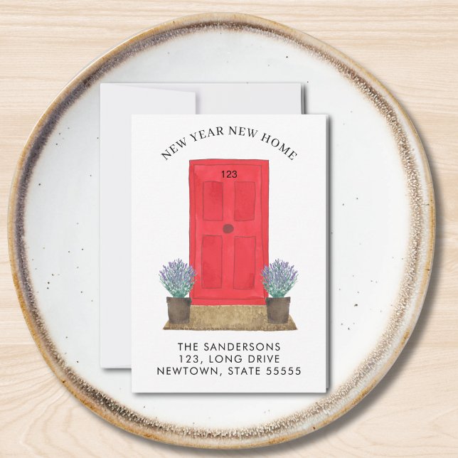 Nouvel An Nouvelle Maison Moving Faire-part Mini (Créateur téléchargé)