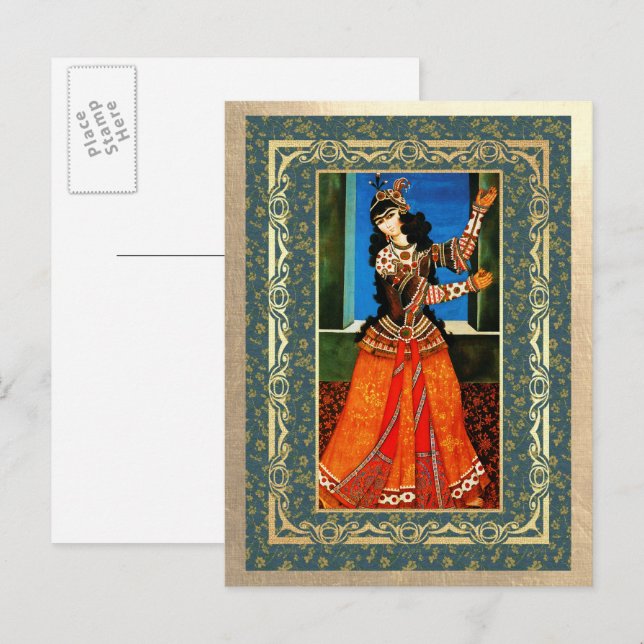 Nouvel An persan. Cartes de vœux (Devant / Derrière)