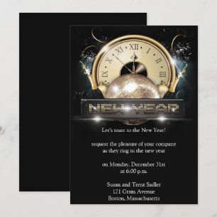 Nouvel An Soirée Invitation