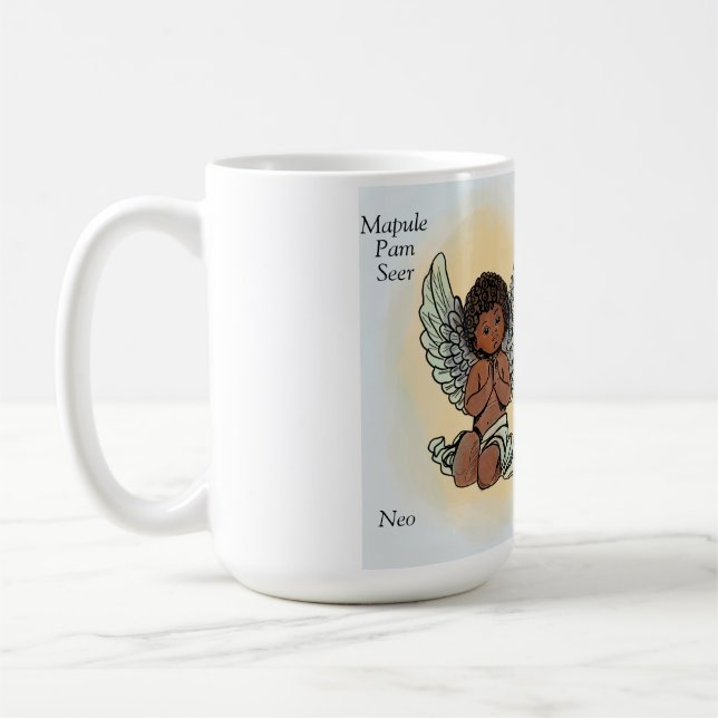 Nouvel ange bébé Merci Mapule Pasteur Henry Mug (Gauche)