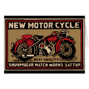 Nouvel étiquette de match de sécurité de moto