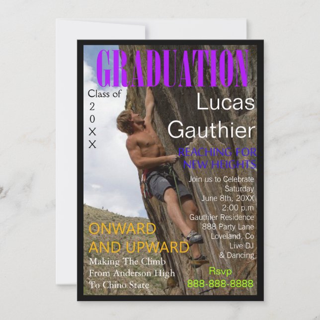 Nouvel invitation de couverture de magazine (Devant)