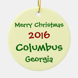 NOUVEL ORNEMENT 2016 DE NOËL DE COLUMBUS LA