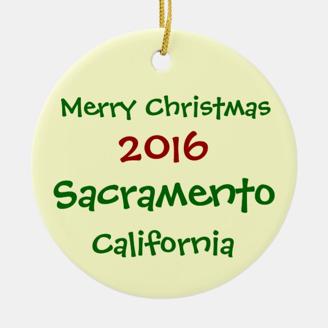 NOUVEL ORNEMENT 2016 DE NOËL DE SACRAMENTO LA (Devant)
