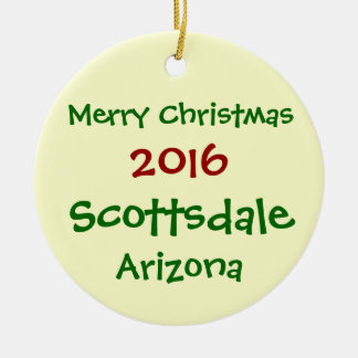 NOUVEL ORNEMENT 2016 DE NOËL DE SCOTTSDALE ARIZONA