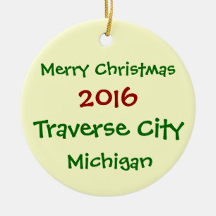 NOUVEL ORNEMENT DE NOËL DU MICHIGAN DE VILLE DE