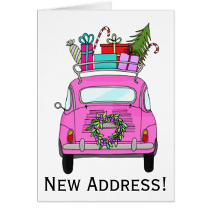 Nouvelle Address Pink Retro Fiat 500 Venin de Chri