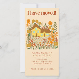 Nouvelle adresse Accueil Cute Farmhouse Carte sans